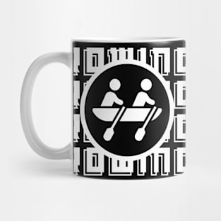 Rowing boat minimalistic design Mug